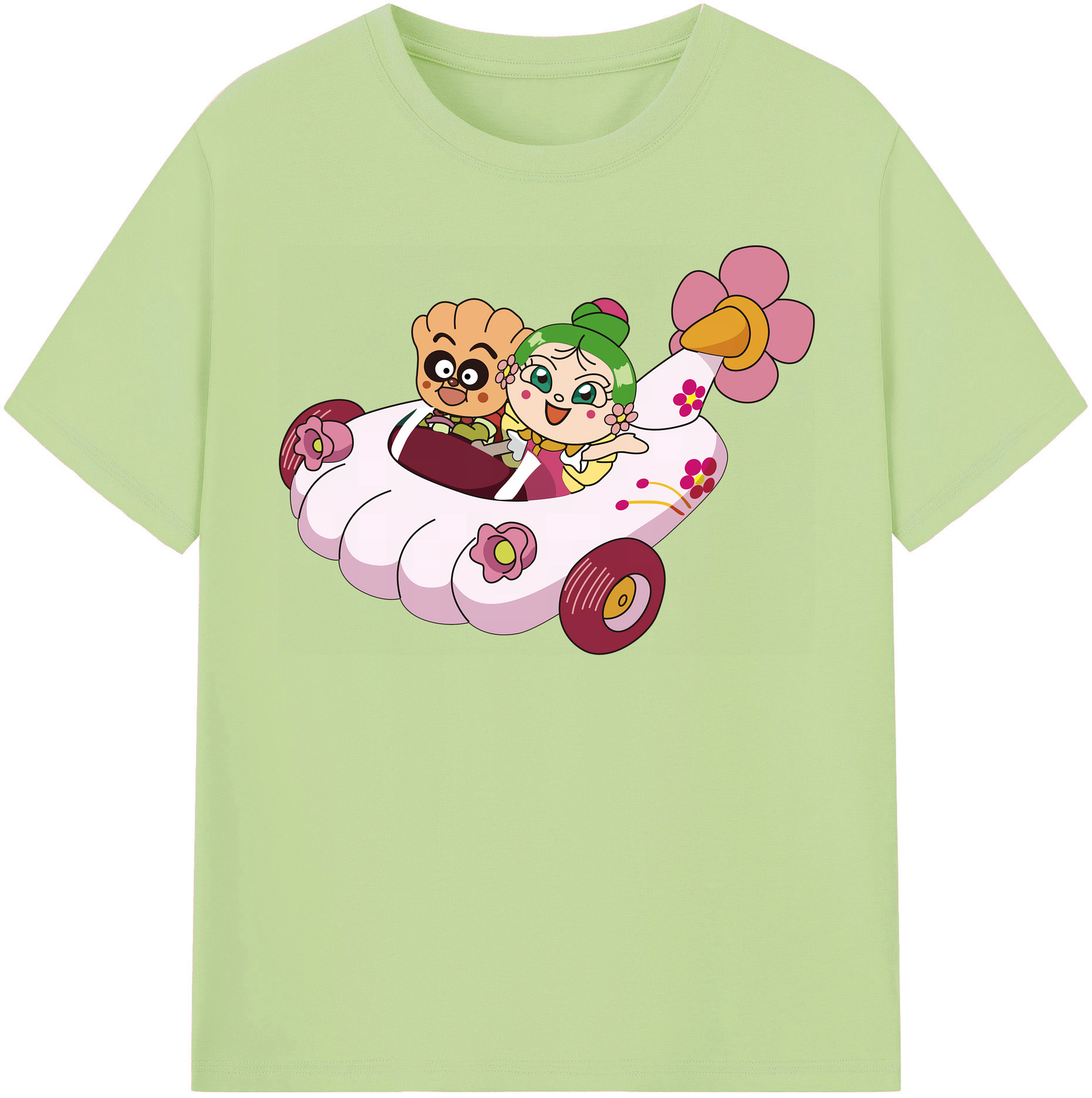 （画像用） アンパンマン Anpanman 綿100％半袖Tシャツ（フロントプリント）